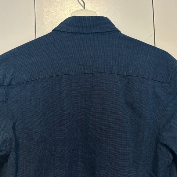 Naked & Famous Indigo Tie Dye Basketweave Long Sleeve Shirt - Small - Picture 11 of 12